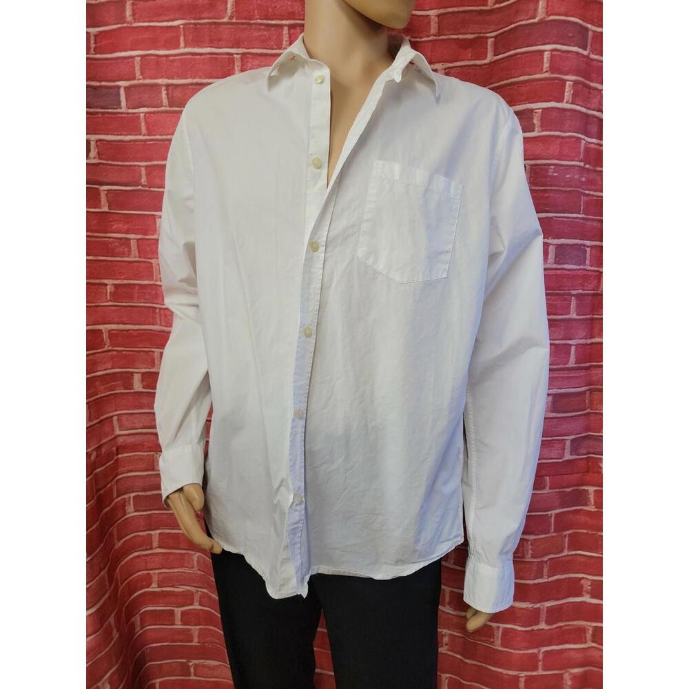 Norse Projects Osvald classic White Cotton Poplin Buttons up Shirt XL #C - Picture 12 of 12